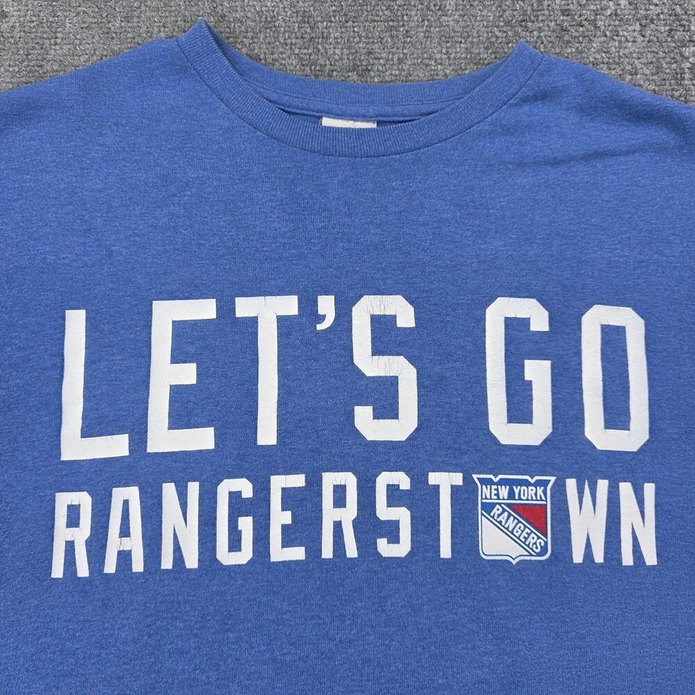 New York Rangers Shirt Mens Medium Blue NHL Hockey Delta Pro Weight Rangerstown - Picture 9 of 15